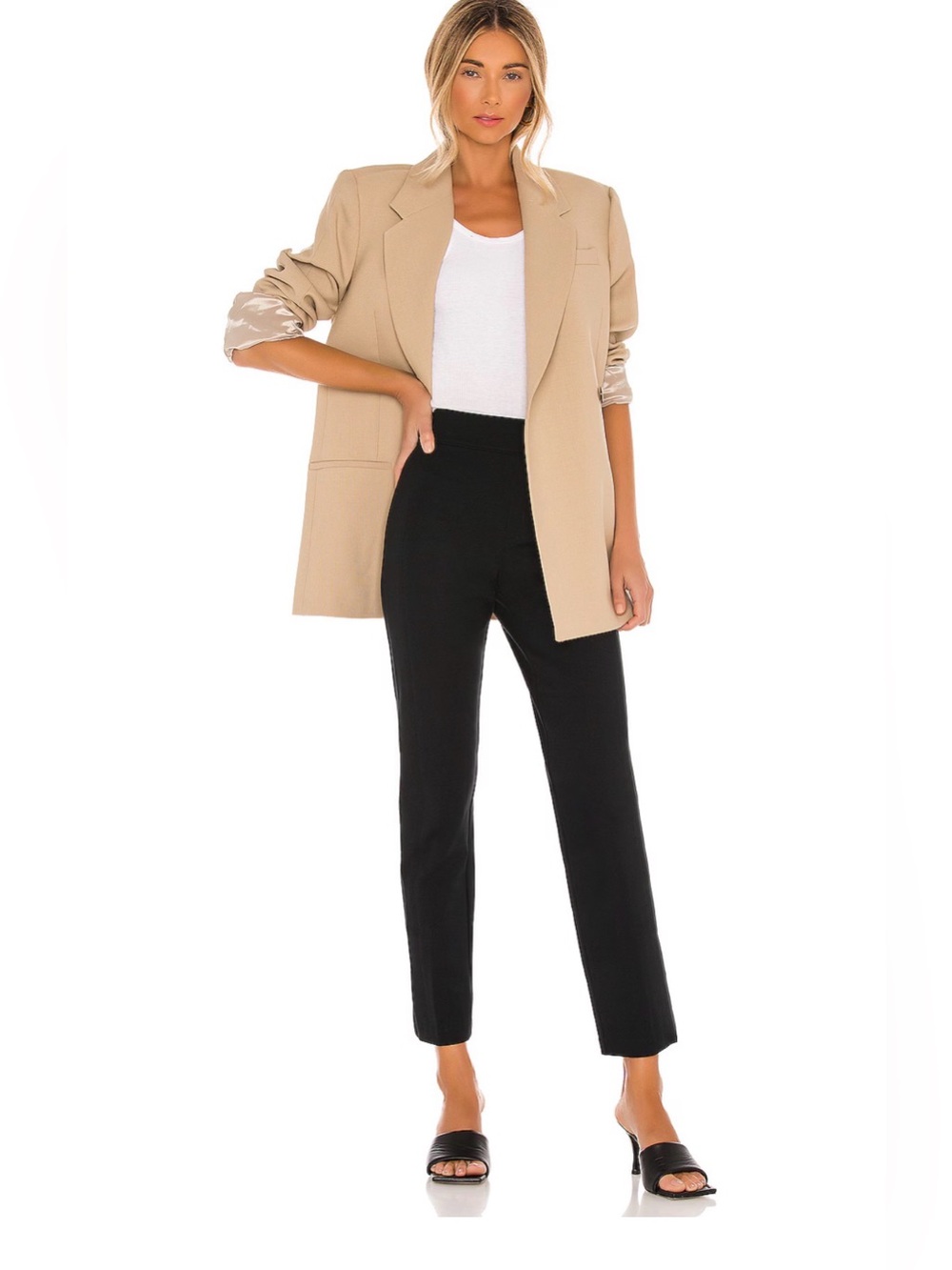 SPANXsmooth™ PerfectFit Ponte Ankle Straight Pant Pull On Black Size Small